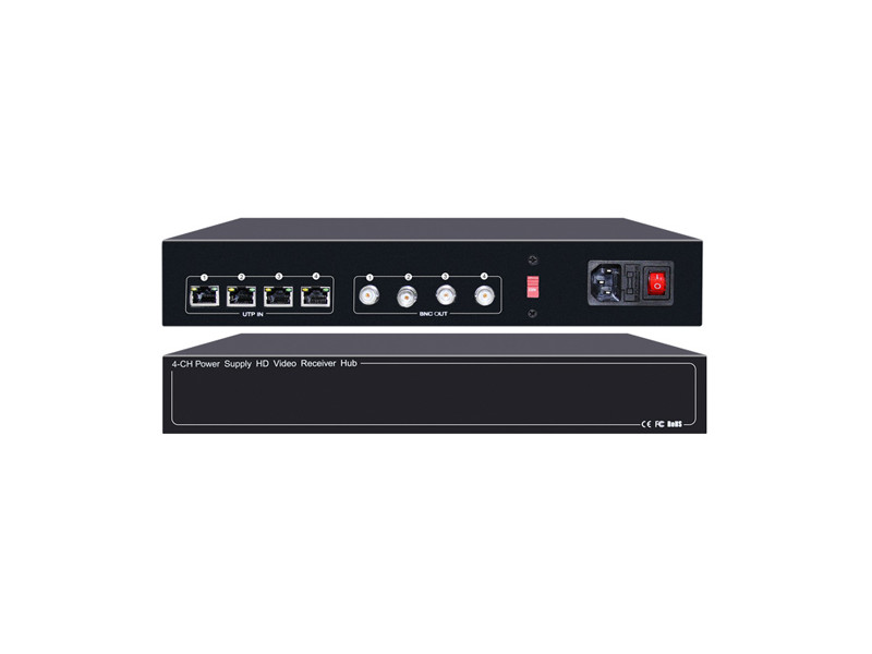 FOLKSAFE video and power receiver hub FS-HD4604VPS12, 4 channel