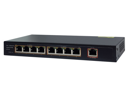 FOLKSAFE PoE Ethernet Switch FS-S1008EP-E, 8 Ports 10/100Mbps