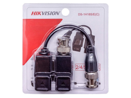 HIKVISION παθητικό video balun DS-1H18S-EC για έως 8MP κάμερες