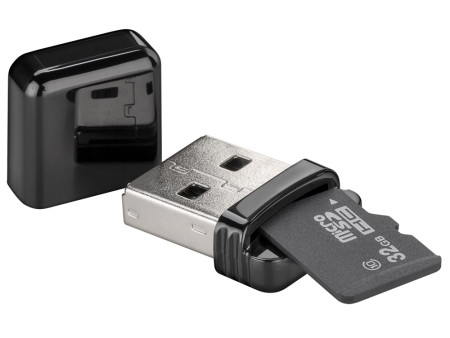 GOOBAY card reader 38656 για micro SD κάρτα μνήμης, 480 Mbps, μαύρο