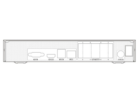 TVT NVR καταγραφικό TD-3108B1-8P, H.265, 8 κανάλια PoE