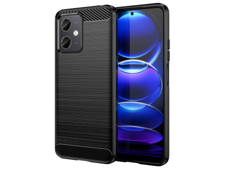 POWERTECH θήκη Carbon MOB-1848 για Xiaomi Note 12 5G/Poco X5, μαύρη