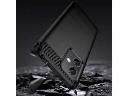 POWERTECH θήκη Carbon MOB-1848 για Xiaomi Note 12 5G/Poco X5, μαύρη