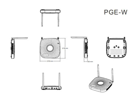 LONGSE NVR καταγραφικό NVR2108PGEW WiFi, H.265/H.264, 8 κανάλια