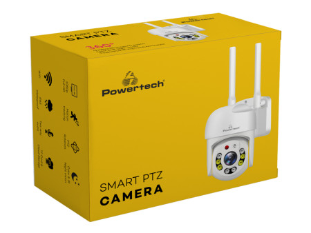 POWERTECH smart κάμερα PT-1144, 2MP, Wi-Fi, PTZ, IP65