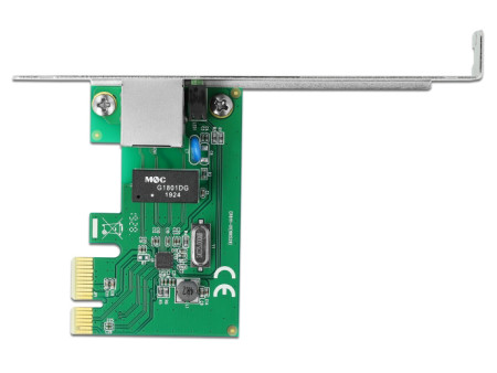 DELOCK κάρτα επέκτασης PCI Express σε RJ45 90381, 1000Mbps, low profile