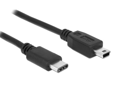 POWERTECH καλώδιο USB-C σε USB Mini CAB-UC079, 1.5m, μαύρο