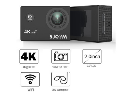 SJCAM Action Cam SJ4000 Air, 4K, 16MP, WiFi, 2" LCD, αδιάβροχη, μαύρη