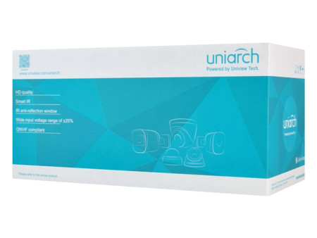 UNIARCH IP κάμερα IPC-B122-APF28, 2.8mm, 2MP, IP67, PoE, IR έως 30m