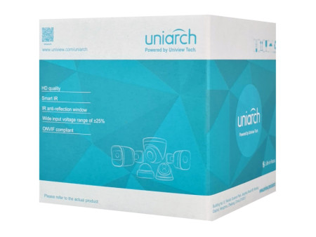 UNIARCH IP κάμερα IPC-T122-APF28, 2.8mm, 2MP, IP67, PoE, IR έως 30m