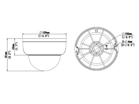 UNIARCH IP κάμερα IPC-D122-PF28, 2.8mm, 2MP, IP67/IK10, PoE, IR έως 30m