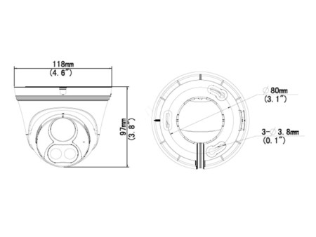 UNIARCH IP κάμερα IPC-T213-APF28W, 2.8mm 3MP, IP67, PoE, LED, SD, IR 30m