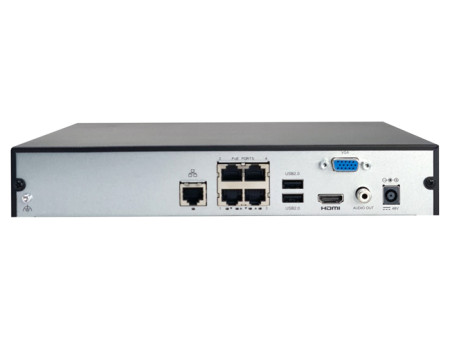 UNIARCH NVR καταγραφικό NVR-104E2-P4, H.265/H.264, 8MP, 4 κανάλια PoE