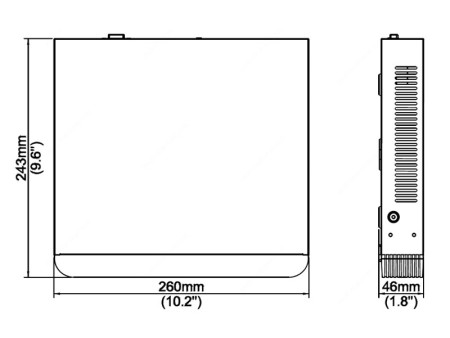 UNIARCH NVR καταγραφικό NVR-110E2, H.265/H.264, 8MP, 10 κανάλια