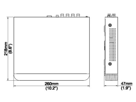 UNIARCH XVR υβριδικό καταγραφικό XVR-104G3, H.265/H.264, 5MP, 4 κανάλια