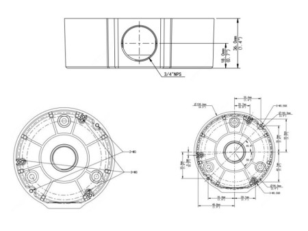 UNIARCH βάση κάμερας TR-JB03-G-IN, μεταλλική, λευκή