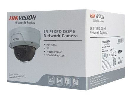 HIKVISION HIWATCH IP κάμερα HWI-D140H, POE, 2.8mm, 4MP, IP67 & IK10