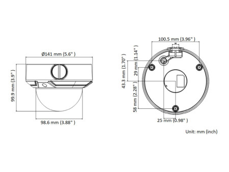 HIKVISION HIWATCH IP κάμερα HWI-D640H-Z, POE, 2.8-12mm, 4MP, IP67 & IK10