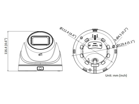 HIKVISION HIWATCH IP κάμερα HWI-T641H-Z, POE, 2.8-12mm, 4MP, IP67