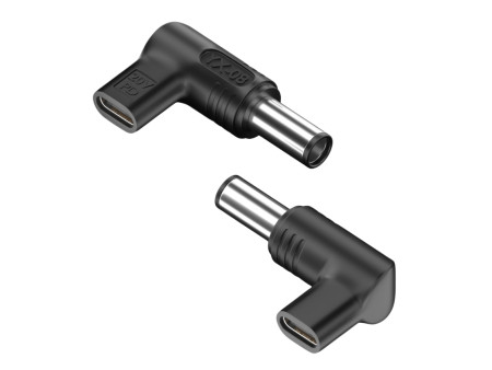 POWERTECH αντάπτορας τροφοδοσίας YX-08, USB-C σε Dell 7.4x5mm, μαύρος