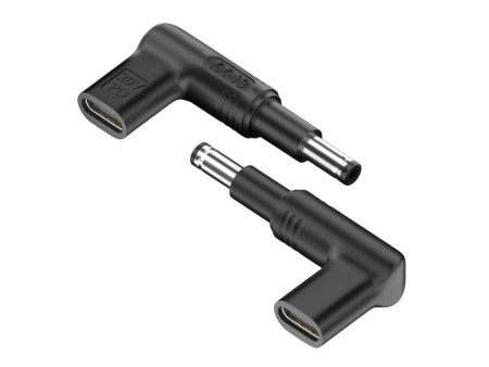 POWERTECH αντάπτορας τροφοδοσίας YX-13, USB-C σε HP 4.8x1.7mm, μαύρος