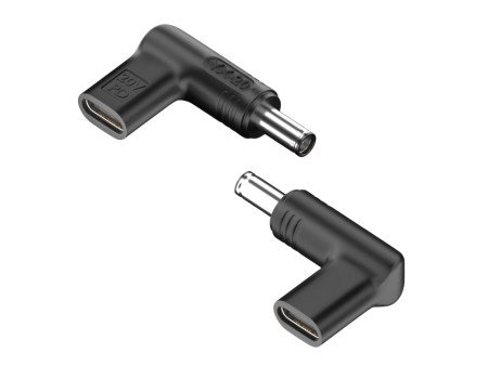 POWERTECH αντάπτορας τροφοδοσίας YX-20, USB-C σε Asus 6x3.7mm, μαύρος