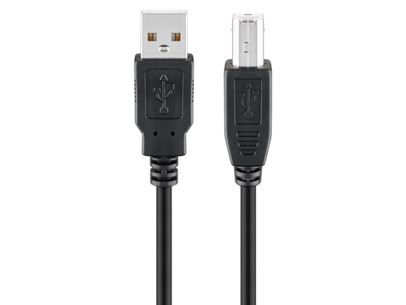 GOOBAY καλώδιο USB σε USB Type B 95129, 0.25m, 480Mbps, μαύρο