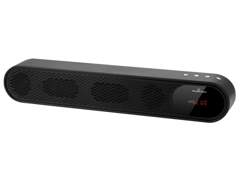 POWERTECH soundbar PT-986, 10W RMS, TWS, FM, 1200mAh, μαύρο