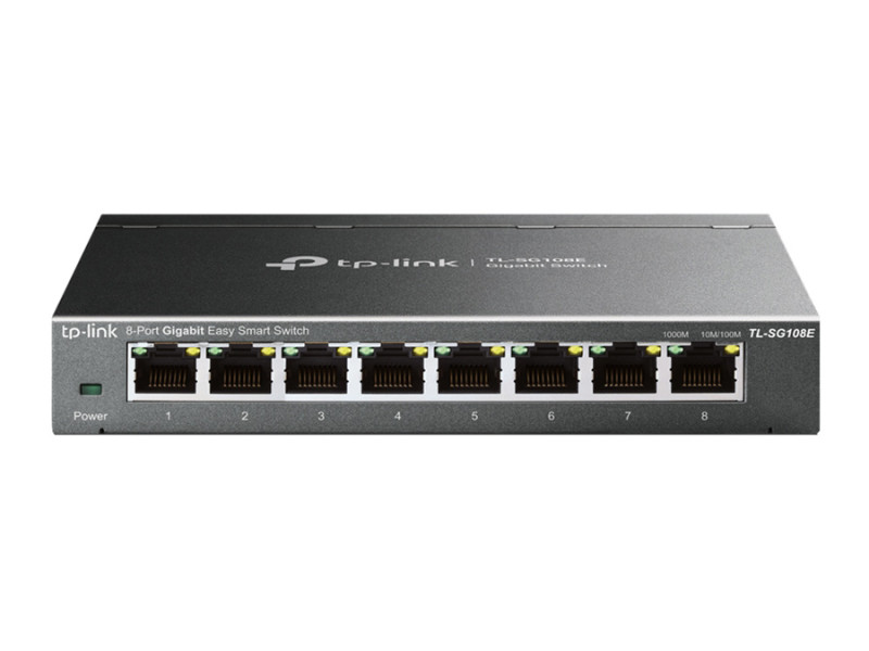 TP-LINK Easy Smart Switch TL-SG108E, 8-port 10/100/1000Mbps, Ver 6.0