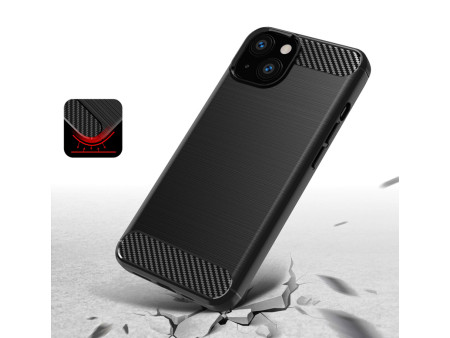 POWERTECH Θήκη Carbon MOB-1659 για iPhone 13 mini, μαύρη