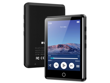 RUIZU MP3 player M6 με οθόνη αφής 2.8", 8GB, ελληνικό μενού, μαύρο