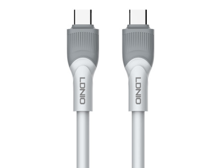 LDNIO καλώδιο USB-C σε USB-C LC601C, 100W PD, 1m, γκρι