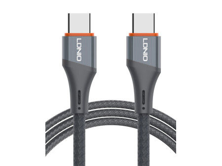 LDNIO καλώδιο USB-C σε USB-C LC631C, 65W PD, 1m, γκρι