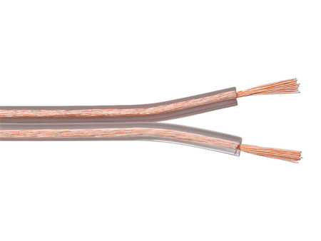 POWERTECH καλώδιο ήχου 2x 0.75mm² CAB-SP018, Copper, 10m, διάφανο