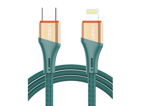 LDNIO καλώδιο Lightning σε USB-C LC631I, 30W PD, 1m, πράσινο