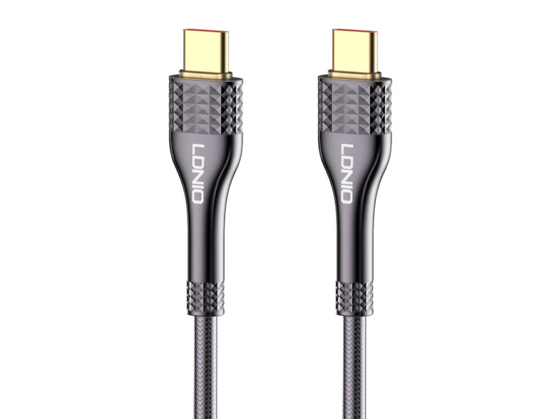 LDNIO καλώδιο USB-C σε USB-C LC651C, 65W, 1m, γκρι