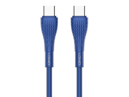 LDNIO καλώδιο USB-C σε USB-C LC672C, 65W PD, 2m, μπλε