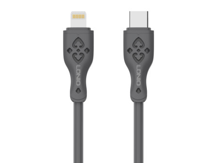 LDNIO καλώδιο Lightning σε USB-C LC811I, 30W PD, 1m, γκρι