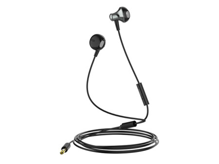 LDNIO earphones με μικρόφωνο HP08, 3.5mm σύνδεση, Φ13mm, 1.2m, γκρι