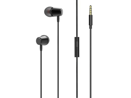 LDNIO earphones με μικρόφωνο HP03, 3.5mm σύνδεση, Φ10mm, 1.2m, μαύρα