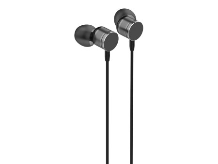 LDNIO earphones με μικρόφωνο HP04, 3.5mm σύνδεση, Φ10mm, 1.2m, γκρι