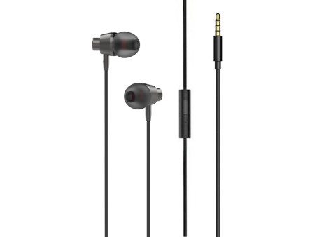 LDNIO earphones με μικρόφωνο HP05, 3.5mm σύνδεση, Φ10mm, 1.2m, γκρι