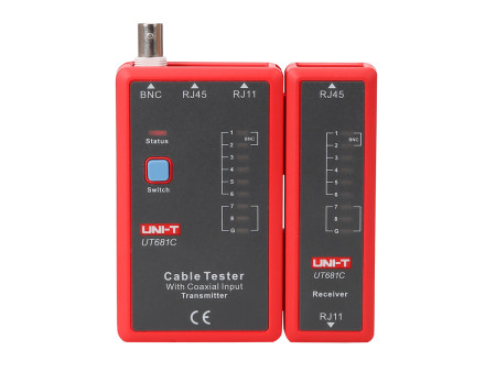 UNI-T tester καλωδίων δικτύου UT681C, RJ45/RJ11/BNC