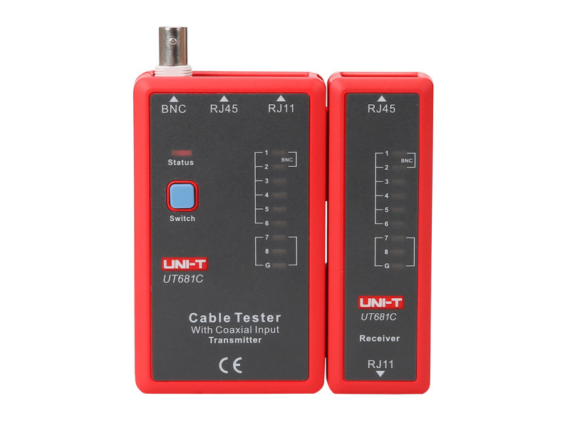 UNI-T tester καλωδίων δικτύου UT681C, RJ45/RJ11/BNC