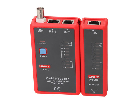 UNI-T tester καλωδίων δικτύου UT681C, RJ45/RJ11/BNC