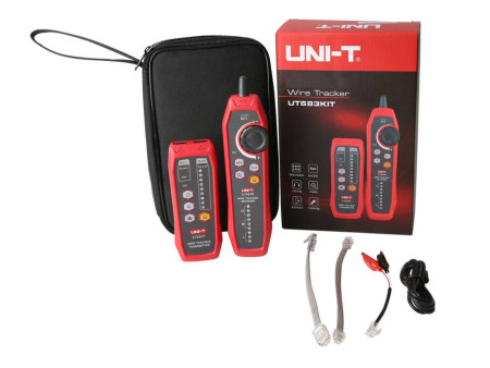 UNI-T tester καλωδίων δικτύου UT683KIT, RJ45/RJ11