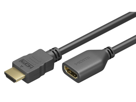 GOOBAY καλώδιο προέκτασης HDMI 61309 Ethernet, 4K/60Hz 18Gbps, 2m, μαύρο