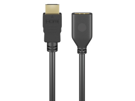 GOOBAY καλώδιο προέκτασης HDMI 61309 Ethernet, 4K/60Hz 18Gbps, 2m, μαύρο