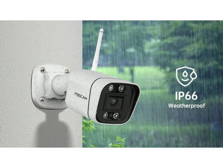 FOSCAM smart IP κάμερα V5P, 5MP 3K, 6x zoom, WiFi, IP66, Onvif, μαύρη