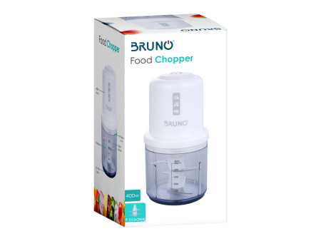 BRUNO πολυκόπτης BRN-0066, 500ml, 400W, 4 λεπίδες, λευκό